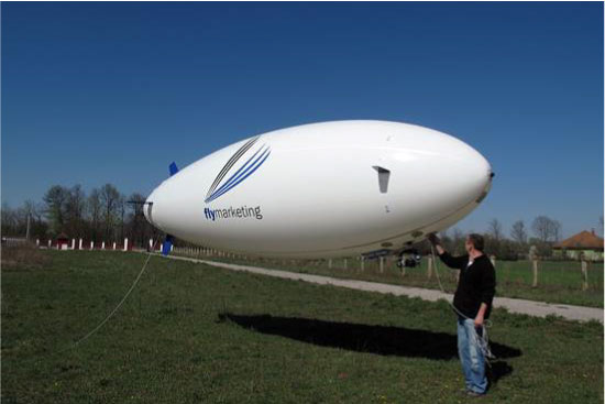 7m RC Blimp final preparations before flight