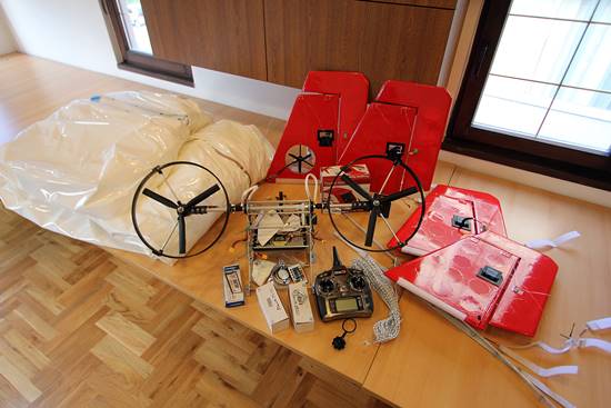 Ready to fly complete set for our 7m rc blimp