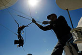 Aerostat-with-surveillance-camera-before-lift-off