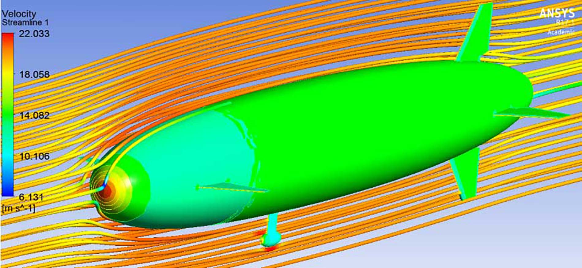 Wind tunel on UniBlimp Blimp design